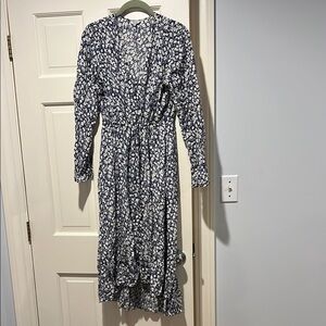 Rails Blue Bishop Sleeve Sundress